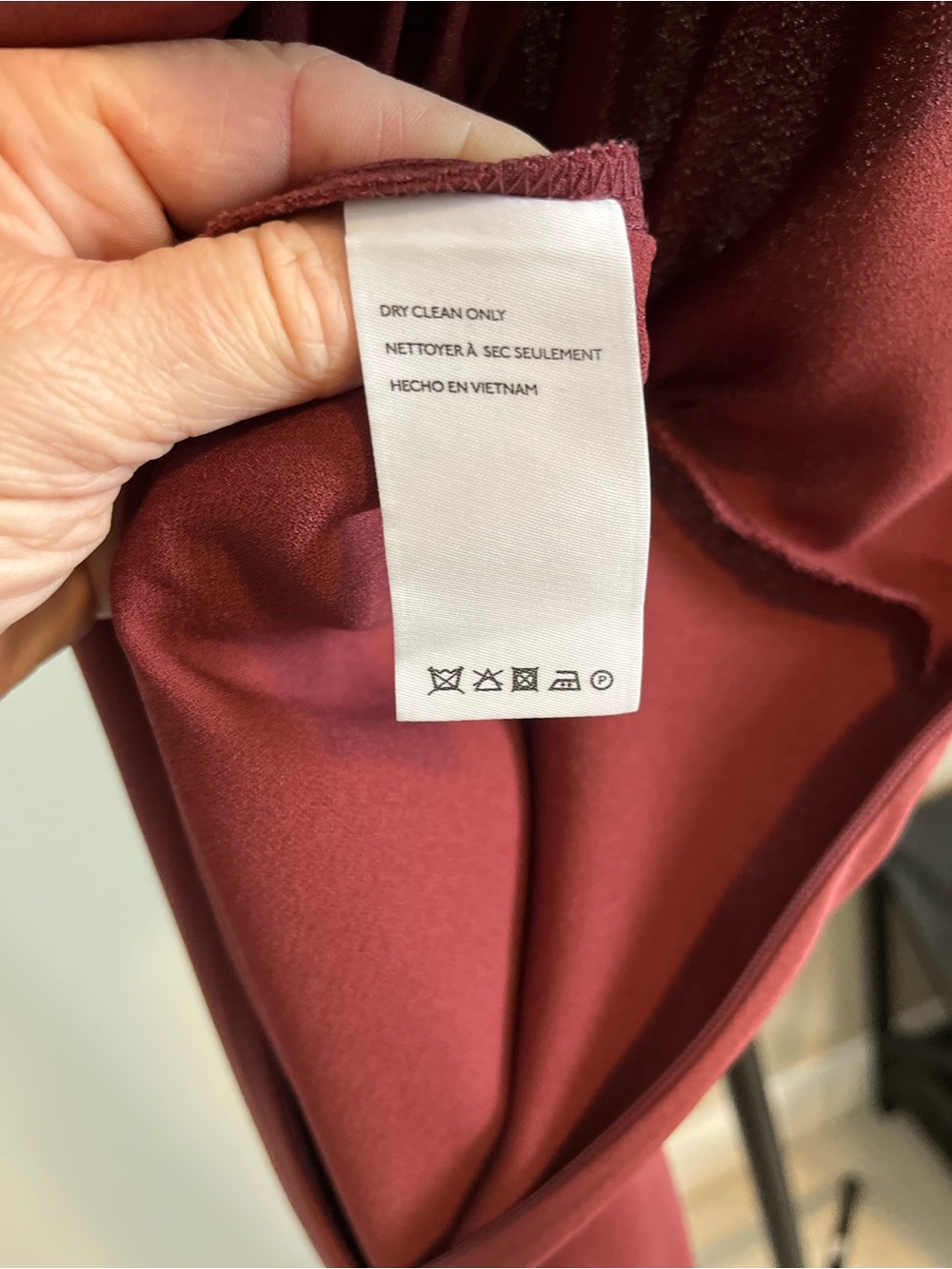 BHLDN Dark Rose Amelia V-Neck Dress - Picture 5 of 15